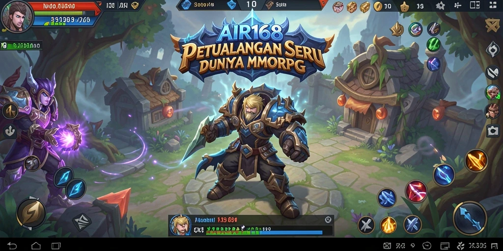 Tampilan gameplay AIR168 yang penuh aksi dan petualangan dalam dunia MMORPG.