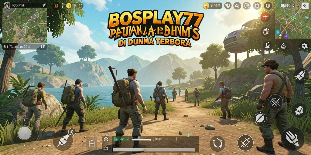 Tangkapan layar gameplay <strong>BOSPLAY77</strong> menampilkan petualangan seru di dunia terbuka.