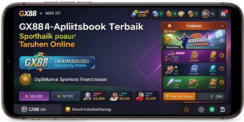 Tampilan gameplay GX88 yang menarik dan responsif untuk taruhan olahraga.
