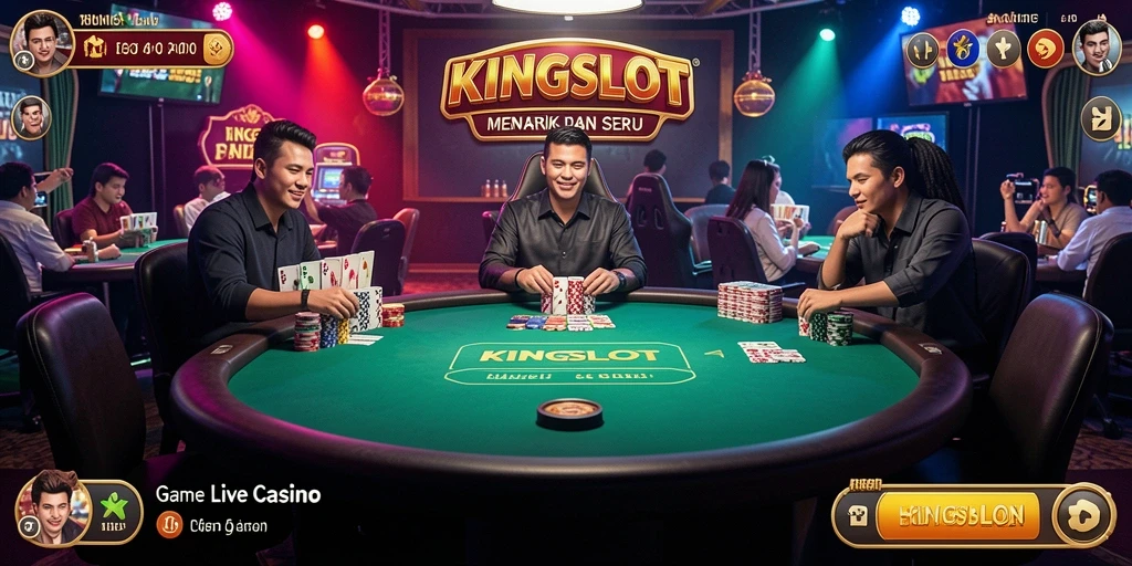 Tampilan gameplay KINGSLOT yang mendebarkan dan interaktif.