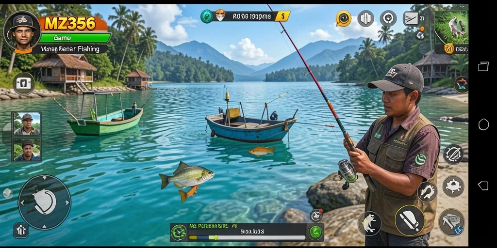Tangkapan ikan yang mengesankan dalam gameplay MZ356.