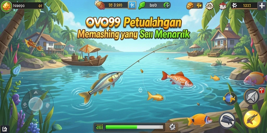 Menampilkan gameplay memancing yang seru dan mendebarkan di OVO99.