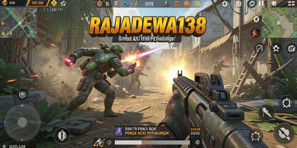 Tampilan gameplay RAJADEWA138 yang menegangkan dan penuh aksi.