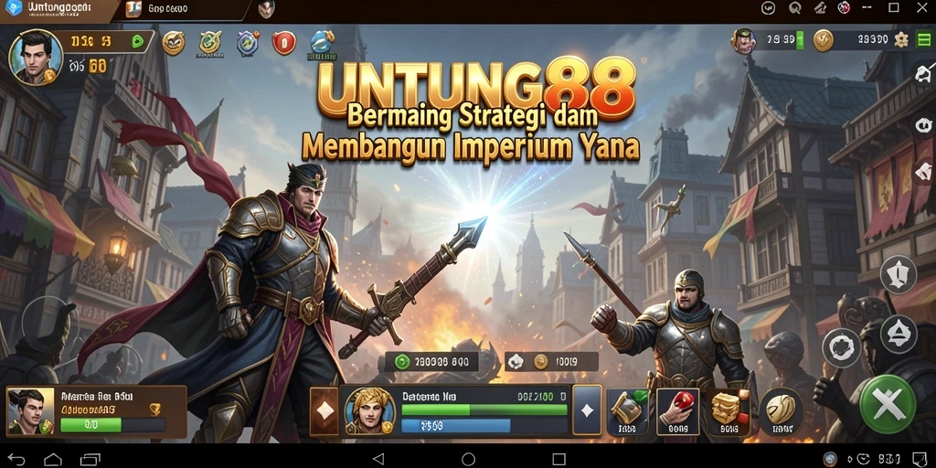Tampilan gameplay menarik dari UNTUNG88 saat membangun kerajaan.